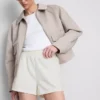 Cotton-rich relaxed airport shorts