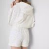 Cotton rich relaxed floral shorts