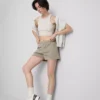 Cotton-rich relaxed leisure shorts