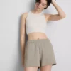 Cotton-rich relaxed leisure shorts