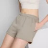Cotton-rich relaxed leisure shorts