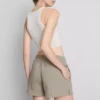 Cotton-rich relaxed leisure shorts