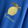 Cotton-rich relaxed lemon sweatshirt