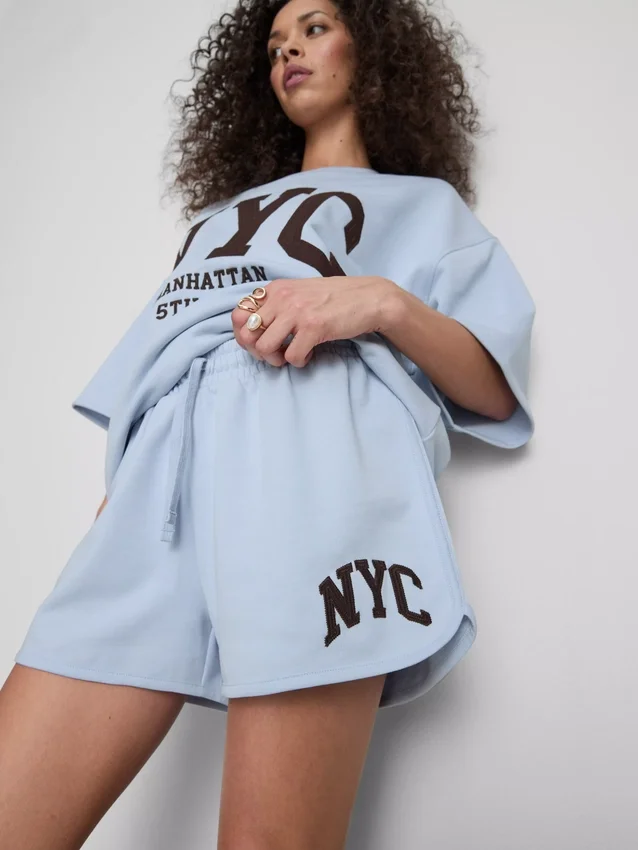 Cotton rich relaxed nyc shorts
