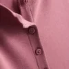 Cotton-rich ribbed button-through top