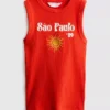 Cotton rich ribbed graphic tank