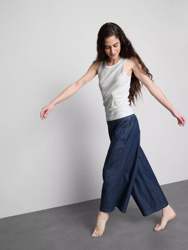 Cotton rich ribbed racerback tank