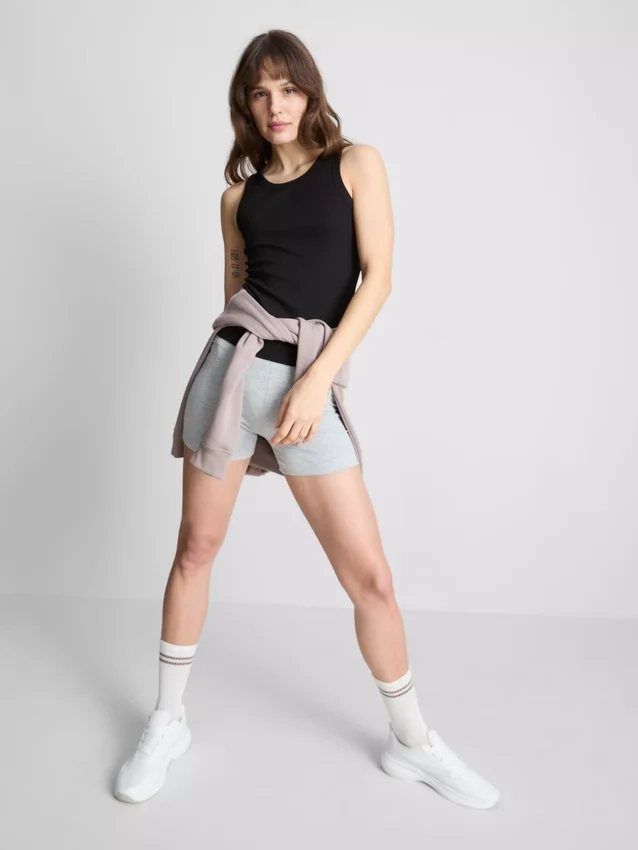 Cotton rich ribbed racerback tank