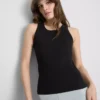 Cotton rich ribbed racerback tank