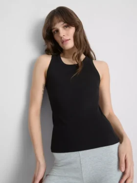 Cotton rich ribbed racerback tank