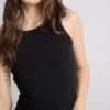 Cotton rich ribbed racerback tank