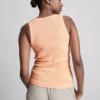 Cotton-rich ribbed racerback tank