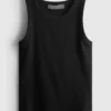 Cotton rich ribbed racerback tank