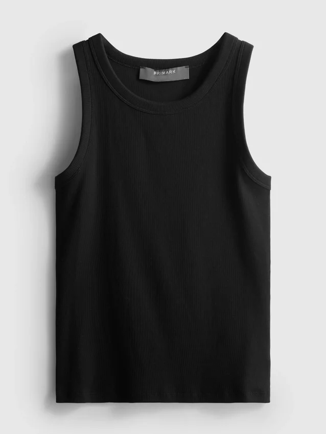 Cotton rich ribbed racerback tank