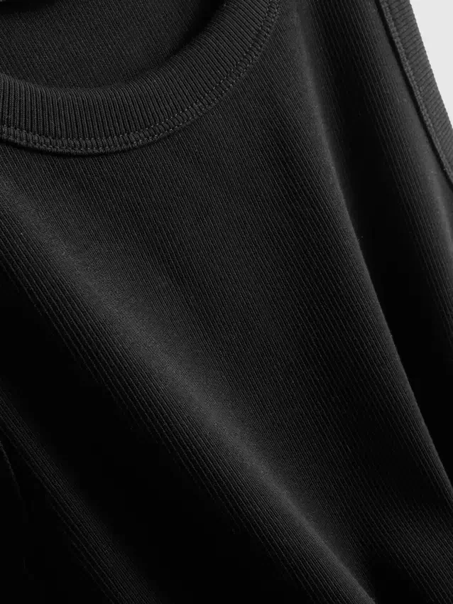 Cotton rich ribbed racerback tank