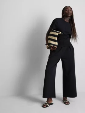 Cotton-rich seam-detail boxy tee