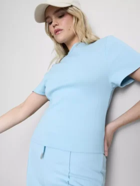 Cotton-rich seam-detail boxy tee