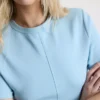 Cotton-rich seam-detail boxy tee