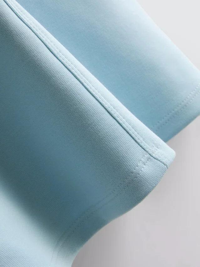 Cotton-rich seam-detail boxy tee