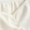 Cotton-rich short-sleeve bardot top