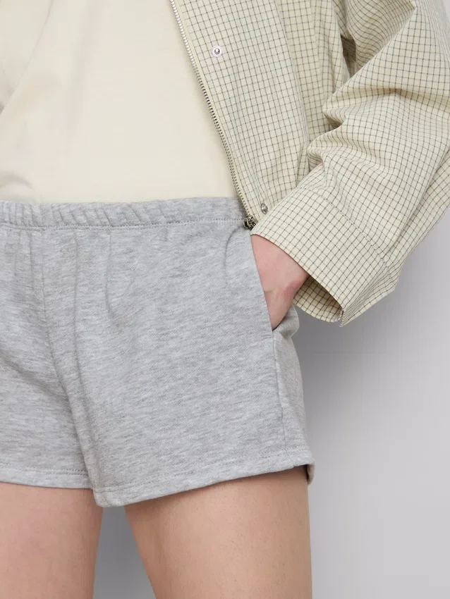 Cotton rich skinny jersey shorts