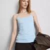 Cotton rich stretch cami top