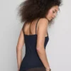 Cotton rich stretch cami top