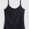 Cotton rich stretch cami top