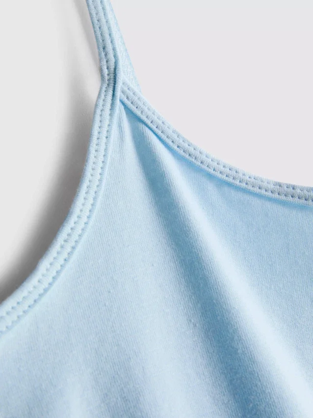 Cotton rich stretch cami top