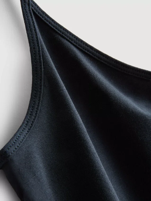 Cotton rich stretch cami top