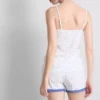 Cotton-rich stretch shorty pajamas