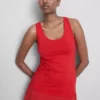 Cotton rich stretch tank