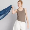 Cotton rich stretch tank
