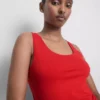 Cotton rich stretch tank