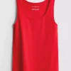 Cotton rich stretch tank