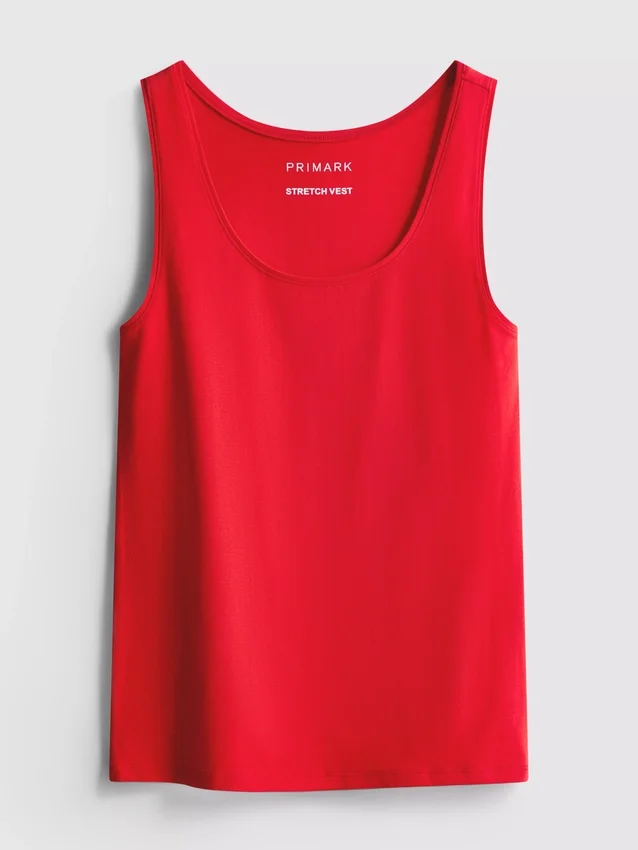 Cotton rich stretch tank