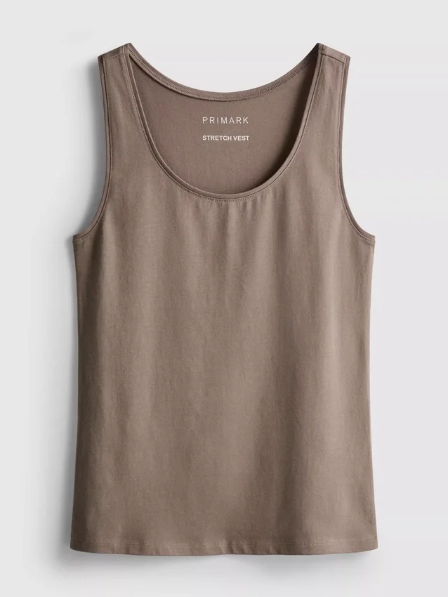 Cotton rich stretch tank
