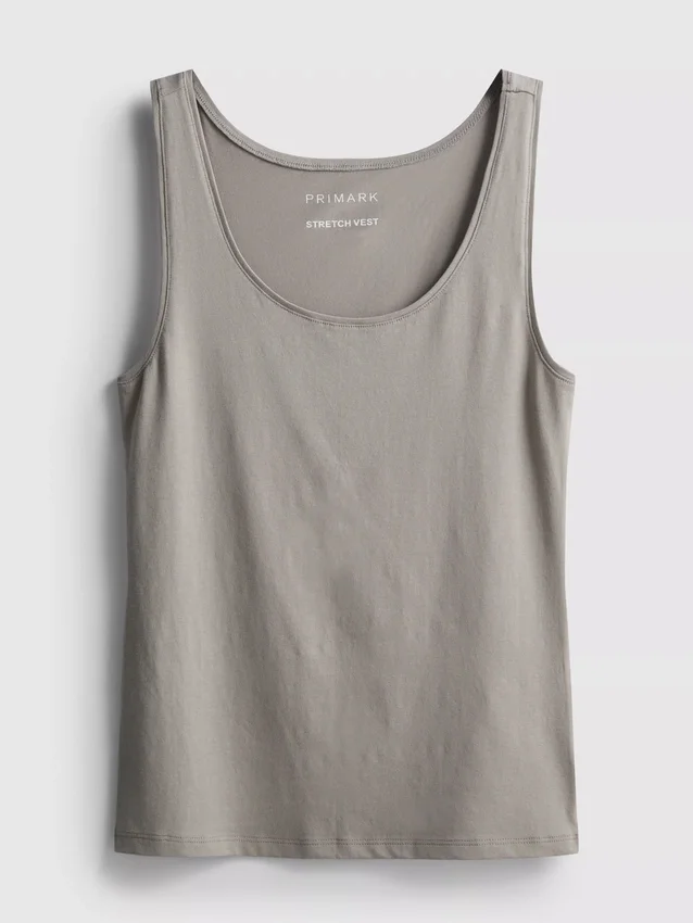 Cotton rich stretch tank
