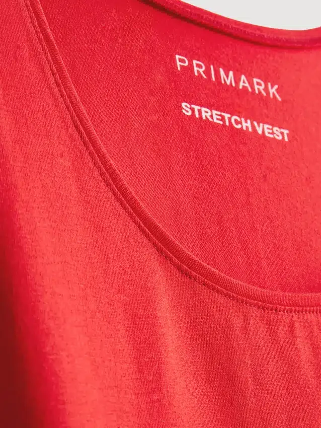 Cotton rich stretch tank