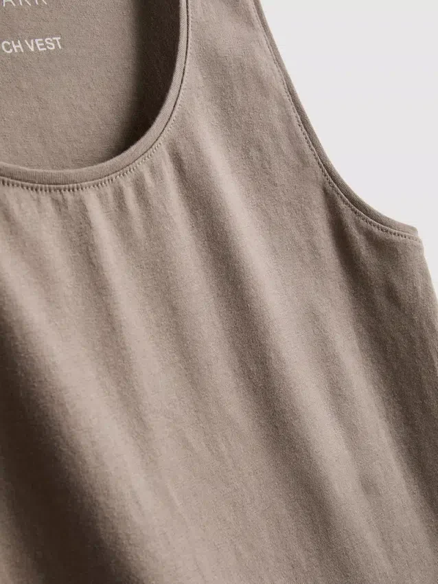 Cotton rich stretch tank