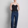 Cotton-rich sweetheart tank top