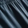 Cotton-rich wide-leg pleated joggers