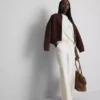 Cotton rich wide leg sweatpants