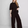 Cotton rich wide leg sweatpants