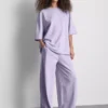 Cotton rich wide leg sweatpants