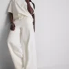 Cotton rich wide leg sweatpants