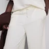Cotton rich wide leg sweatpants