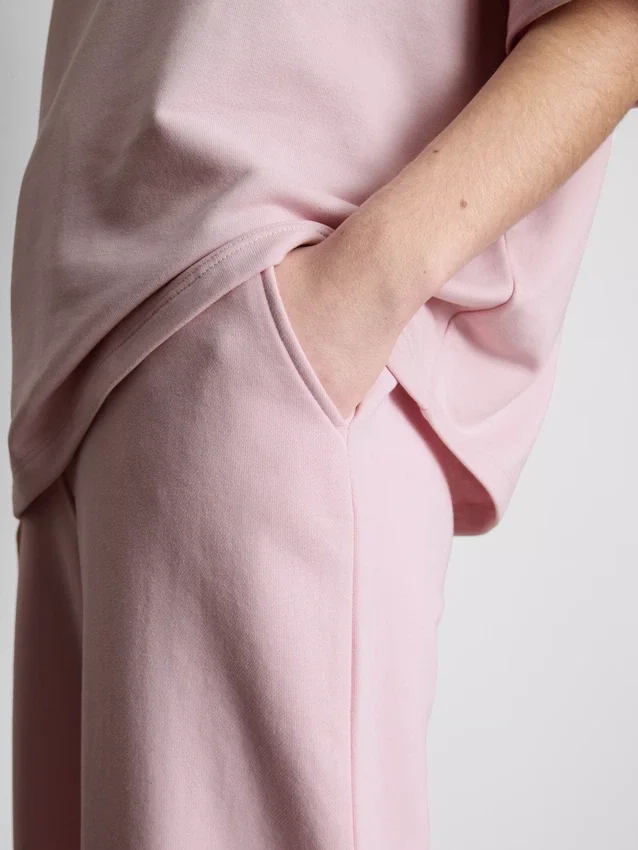 Cotton rich wide leg sweatpants
