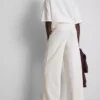 Cotton rich wide leg sweatpants