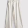 Cotton rich wide leg sweatpants